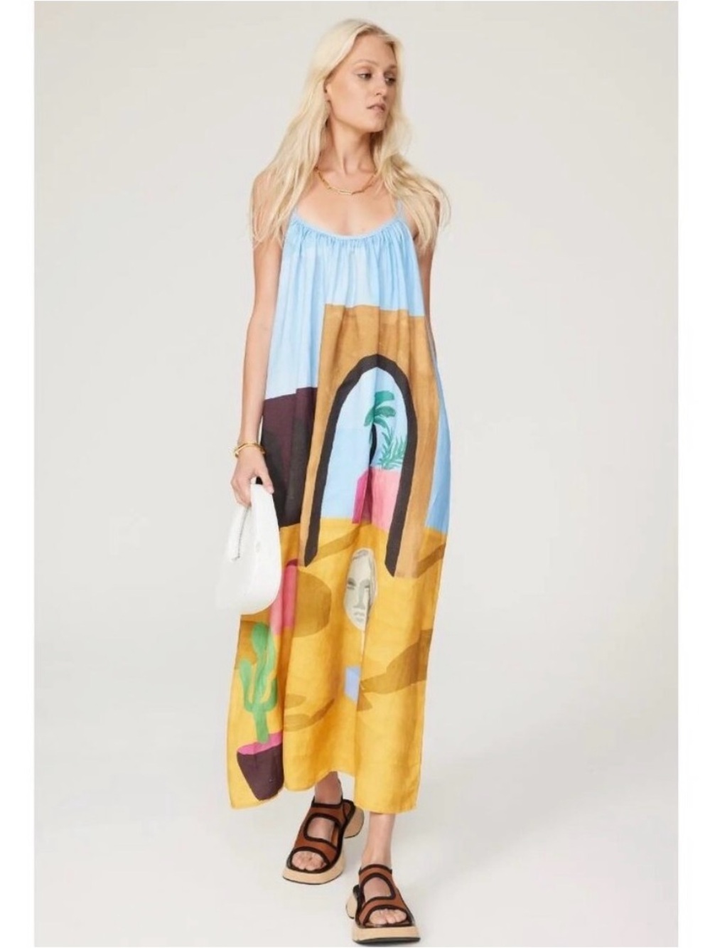 Untitled in Motion Rare Abstract Ophelia Maxi Dress